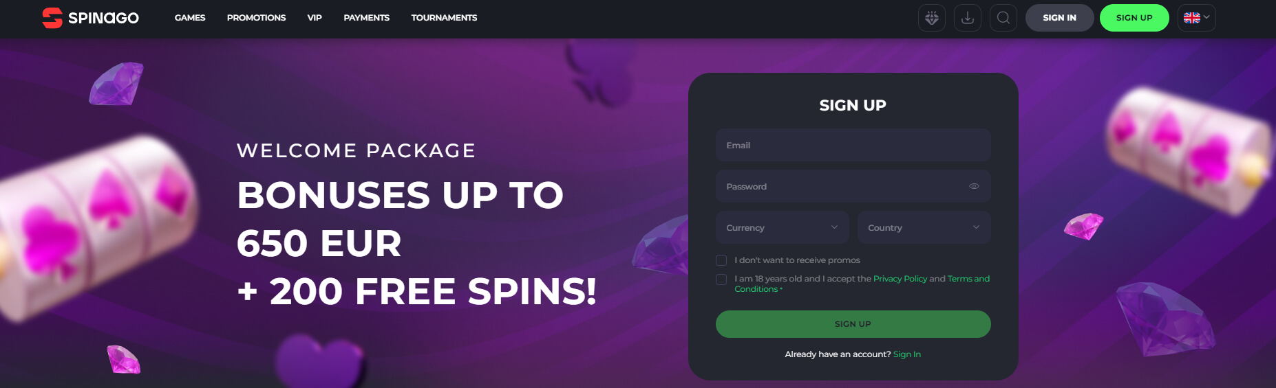 spinago10 casino